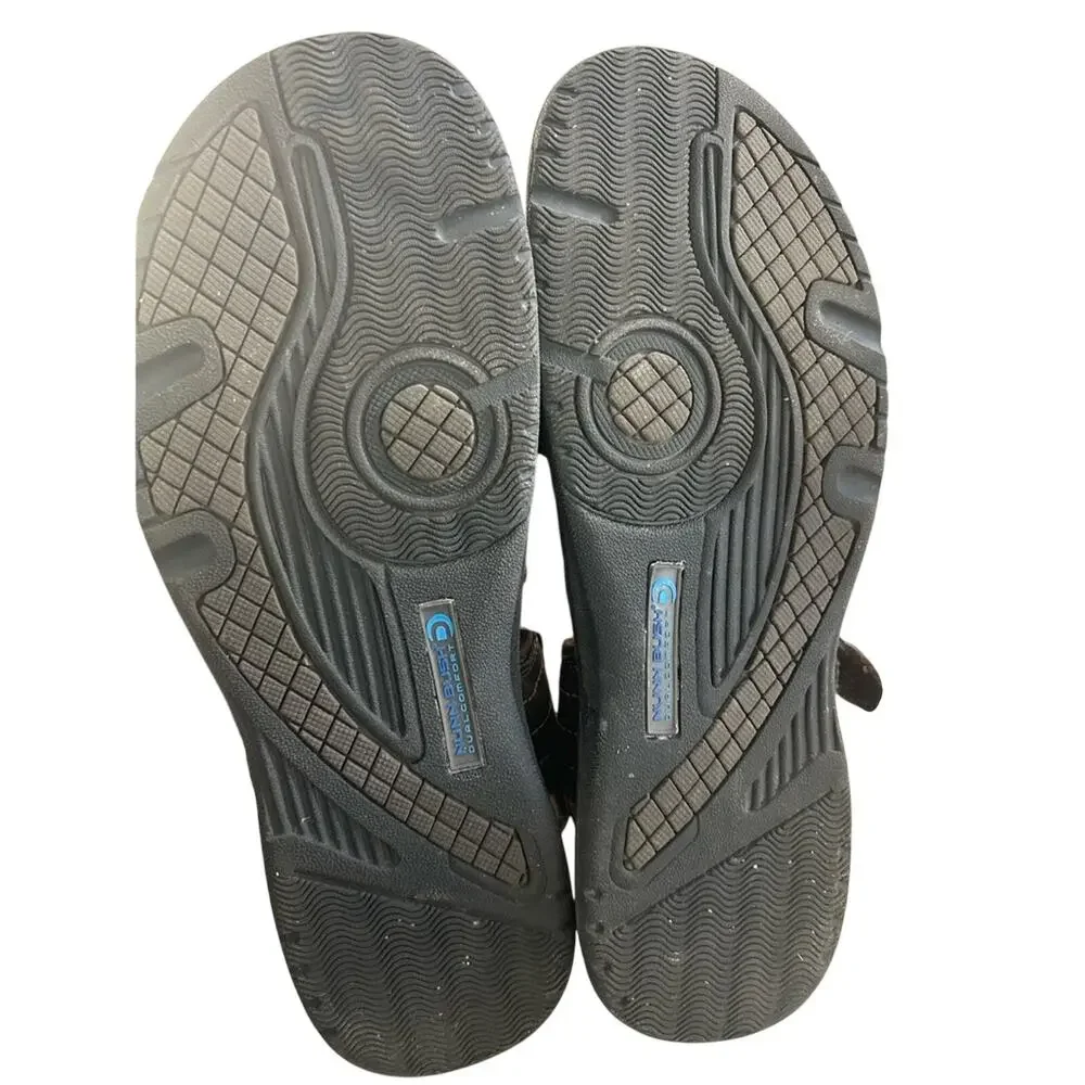 Nunn Bush Men’s All-Terrain Open Toe Regan Memory Foam Sandals Brown 84417